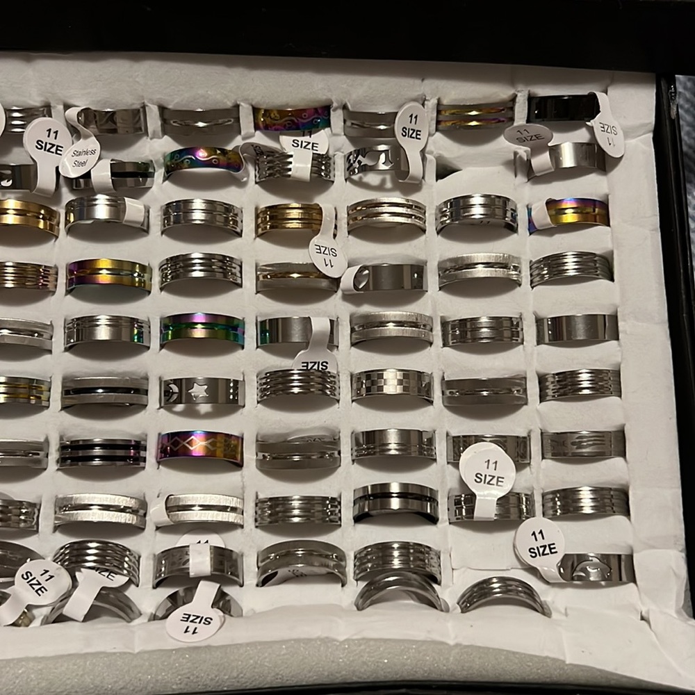 Men Band Ring Set - Picture 3 of 4